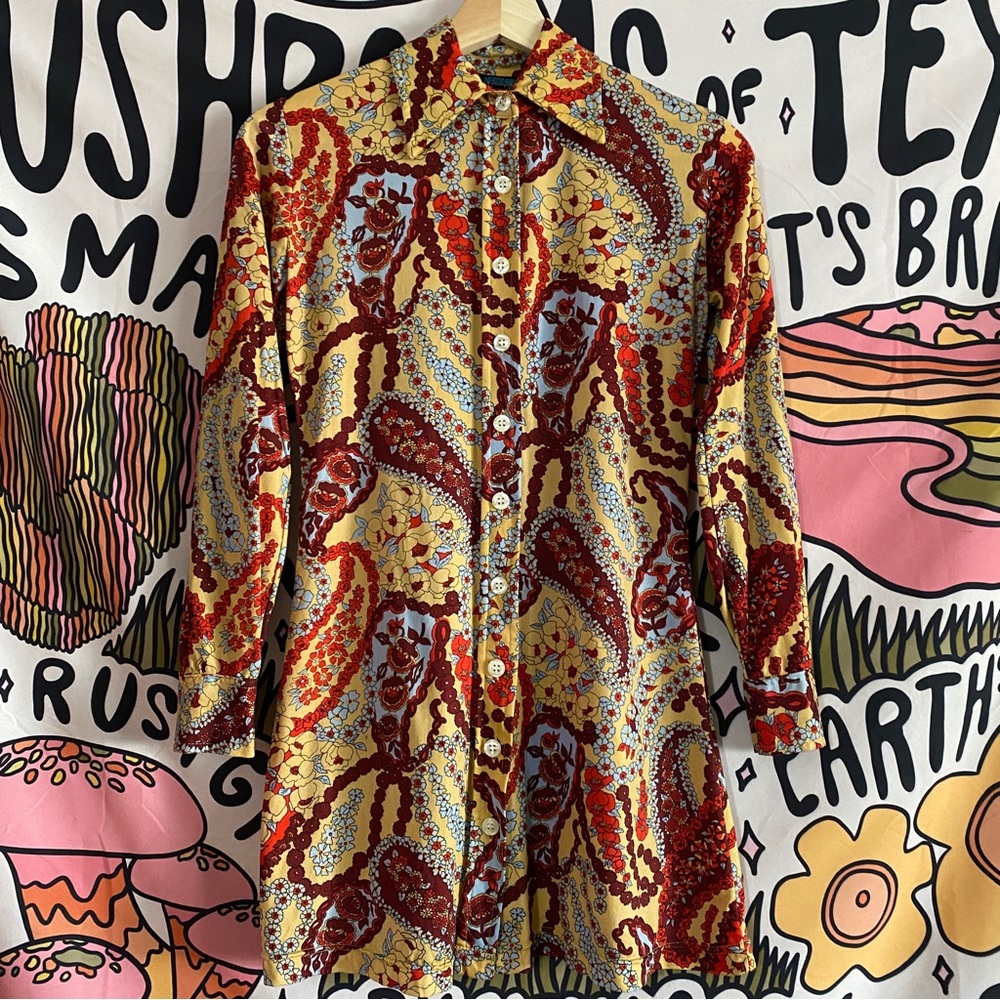 90s does 70s vintage dress